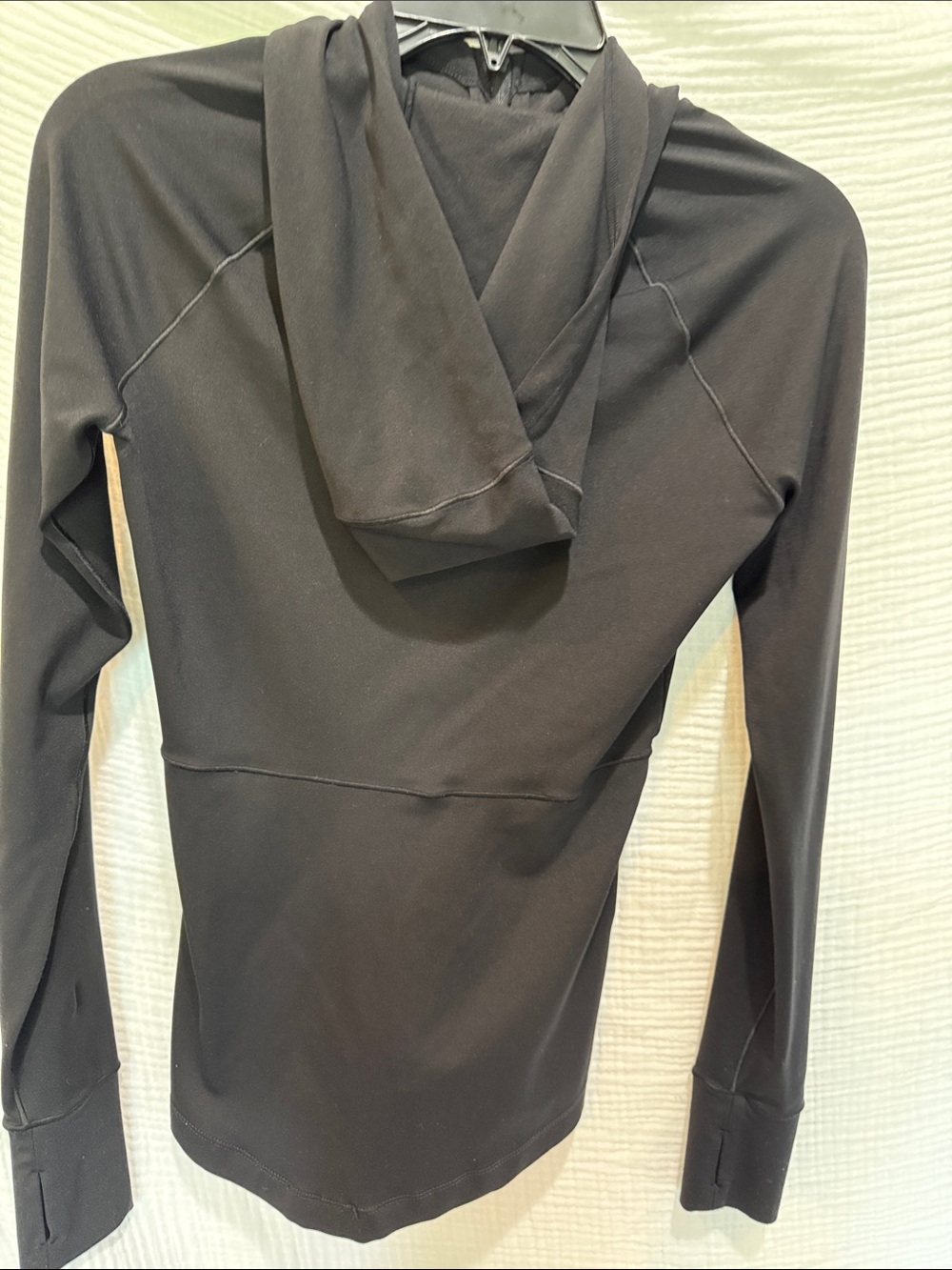 Women’s Black Zip-Up Hooded Utility Jacket - Picture 2 of 3